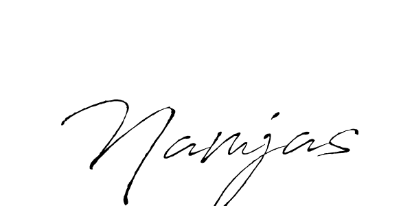 Namjas stylish signature style. Best Handwritten Sign (Antro_Vectra) for my name. Handwritten Signature Collection Ideas for my name Namjas. Namjas signature style 6 images and pictures png