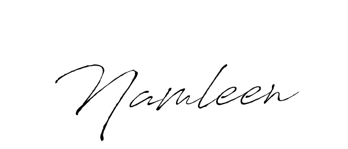 Make a beautiful signature design for name Namleen. With this signature (Antro_Vectra) style, you can create a handwritten signature for free. Namleen signature style 6 images and pictures png