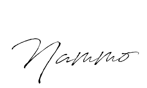 Make a beautiful signature design for name Nammo. With this signature (Antro_Vectra) style, you can create a handwritten signature for free. Nammo signature style 6 images and pictures png