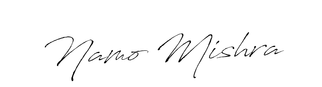 Namo Mishra stylish signature style. Best Handwritten Sign (Antro_Vectra) for my name. Handwritten Signature Collection Ideas for my name Namo Mishra. Namo Mishra signature style 6 images and pictures png