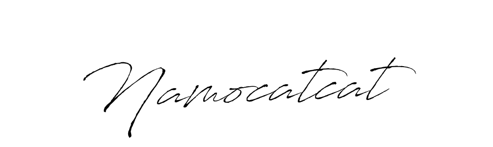 Make a beautiful signature design for name Namocatcat. With this signature (Antro_Vectra) style, you can create a handwritten signature for free. Namocatcat signature style 6 images and pictures png