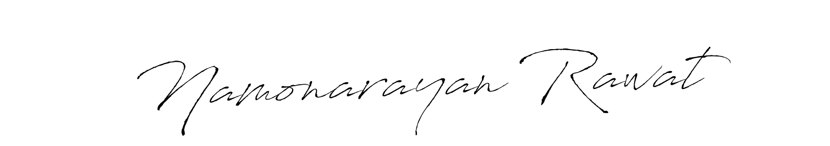 It looks lik you need a new signature style for name Namonarayan Rawat. Design unique handwritten (Antro_Vectra) signature with our free signature maker in just a few clicks. Namonarayan Rawat signature style 6 images and pictures png
