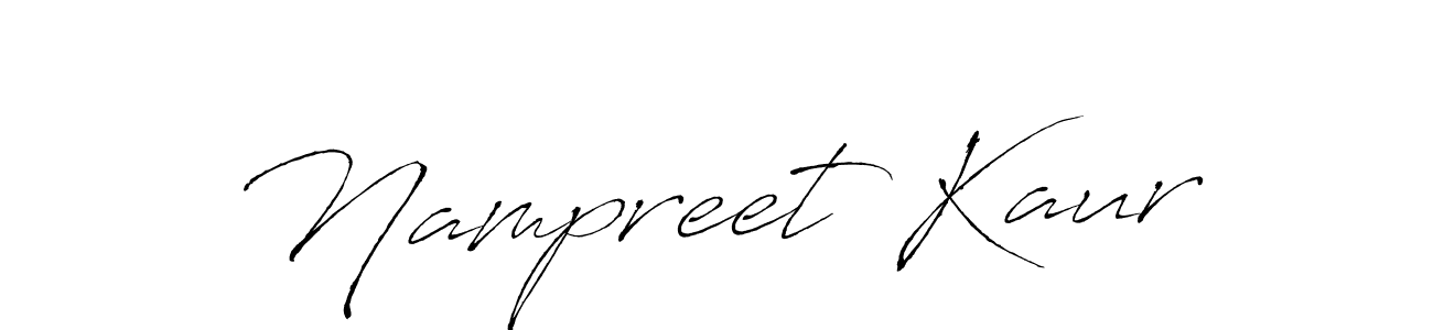 Antro_Vectra is a professional signature style that is perfect for those who want to add a touch of class to their signature. It is also a great choice for those who want to make their signature more unique. Get Nampreet Kaur name to fancy signature for free. Nampreet Kaur signature style 6 images and pictures png