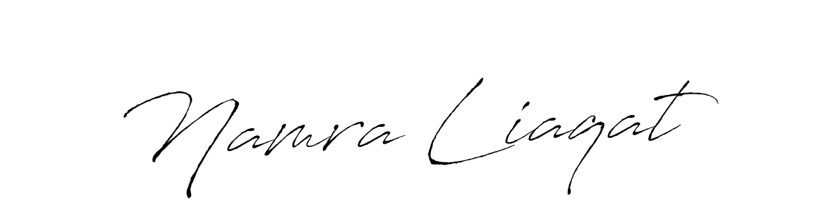 Create a beautiful signature design for name Namra Liaqat. With this signature (Antro_Vectra) fonts, you can make a handwritten signature for free. Namra Liaqat signature style 6 images and pictures png