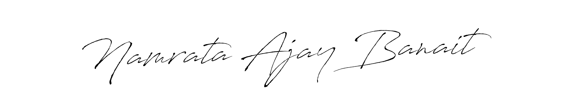 Create a beautiful signature design for name Namrata Ajay Banait. With this signature (Antro_Vectra) fonts, you can make a handwritten signature for free. Namrata Ajay Banait signature style 6 images and pictures png