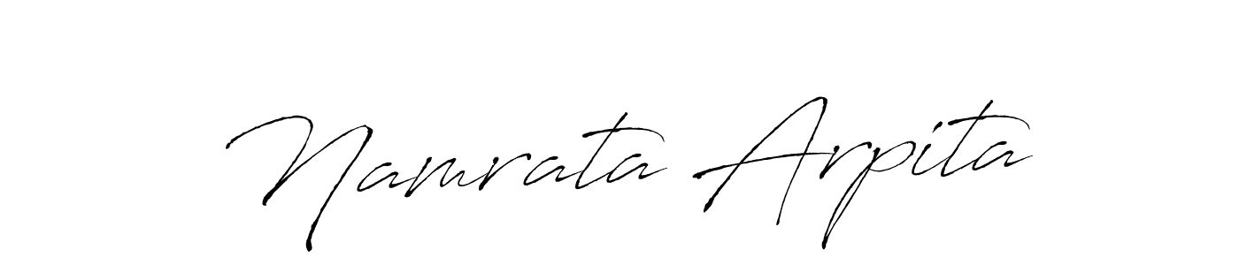 It looks lik you need a new signature style for name Namrata Arpita. Design unique handwritten (Antro_Vectra) signature with our free signature maker in just a few clicks. Namrata Arpita signature style 6 images and pictures png