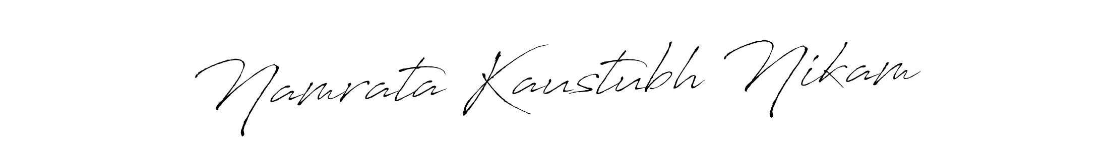 Also You can easily find your signature by using the search form. We will create Namrata Kaustubh Nikam name handwritten signature images for you free of cost using Antro_Vectra sign style. Namrata Kaustubh Nikam signature style 6 images and pictures png