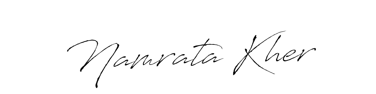 You should practise on your own different ways (Antro_Vectra) to write your name (Namrata Kher) in signature. don't let someone else do it for you. Namrata Kher signature style 6 images and pictures png