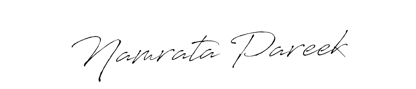 Design your own signature with our free online signature maker. With this signature software, you can create a handwritten (Antro_Vectra) signature for name Namrata Pareek. Namrata Pareek signature style 6 images and pictures png