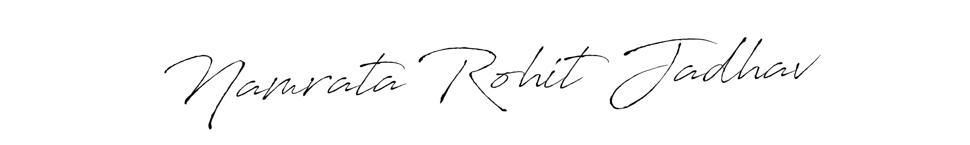 Create a beautiful signature design for name Namrata Rohit Jadhav. With this signature (Antro_Vectra) fonts, you can make a handwritten signature for free. Namrata Rohit Jadhav signature style 6 images and pictures png