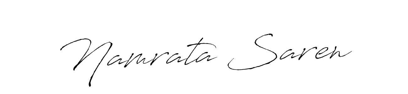 The best way (Antro_Vectra) to make a short signature is to pick only two or three words in your name. The name Namrata Saren include a total of six letters. For converting this name. Namrata Saren signature style 6 images and pictures png