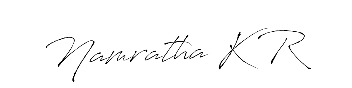 Namratha K R stylish signature style. Best Handwritten Sign (Antro_Vectra) for my name. Handwritten Signature Collection Ideas for my name Namratha K R. Namratha K R signature style 6 images and pictures png