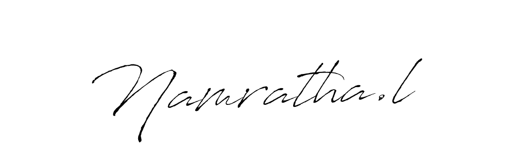 Design your own signature with our free online signature maker. With this signature software, you can create a handwritten (Antro_Vectra) signature for name Namratha.l. Namratha.l signature style 6 images and pictures png