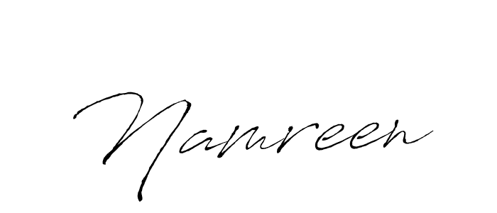 Namreen stylish signature style. Best Handwritten Sign (Antro_Vectra) for my name. Handwritten Signature Collection Ideas for my name Namreen. Namreen signature style 6 images and pictures png