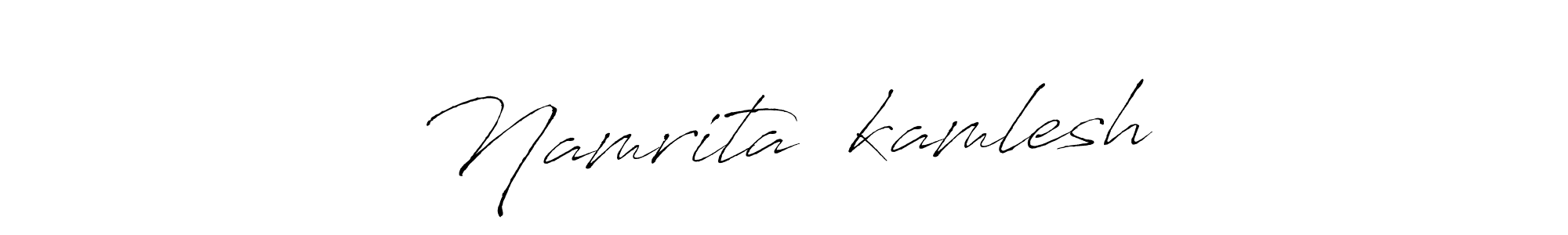 Namrita❤️kamlesh stylish signature style. Best Handwritten Sign (Antro_Vectra) for my name. Handwritten Signature Collection Ideas for my name Namrita❤️kamlesh. Namrita❤️kamlesh signature style 6 images and pictures png