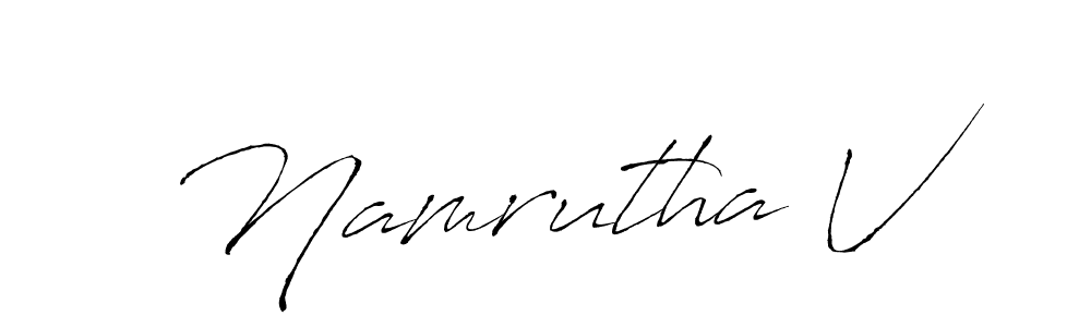 Best and Professional Signature Style for Namrutha V. Antro_Vectra Best Signature Style Collection. Namrutha V signature style 6 images and pictures png