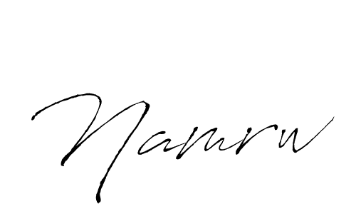 Create a beautiful signature design for name Namrw. With this signature (Antro_Vectra) fonts, you can make a handwritten signature for free. Namrw signature style 6 images and pictures png