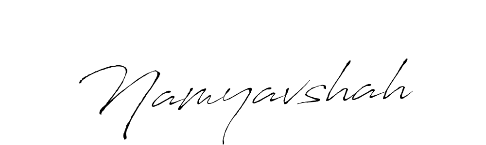 How to make Namyavshah name signature. Use Antro_Vectra style for creating short signs online. This is the latest handwritten sign. Namyavshah signature style 6 images and pictures png