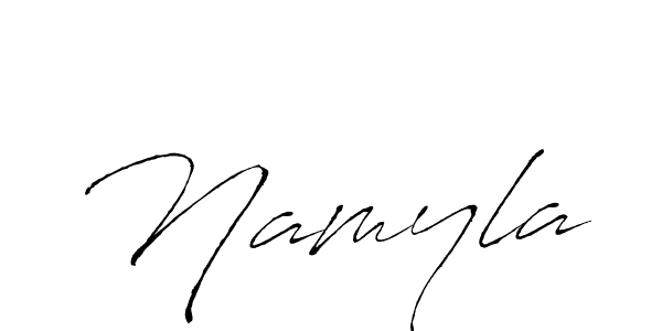 How to make Namyla signature? Antro_Vectra is a professional autograph style. Create handwritten signature for Namyla name. Namyla signature style 6 images and pictures png