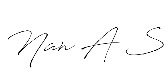 Here are the top 10 professional signature styles for the name Nan A S. These are the best autograph styles you can use for your name. Nan A S signature style 6 images and pictures png