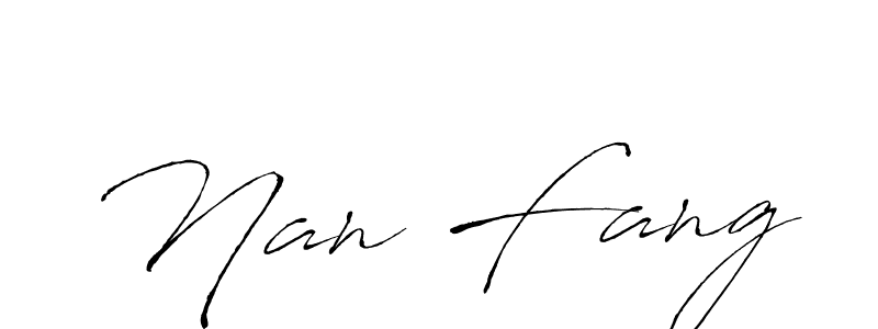 Similarly Antro_Vectra is the best handwritten signature design. Signature creator online .You can use it as an online autograph creator for name Nan Fang. Nan Fang signature style 6 images and pictures png