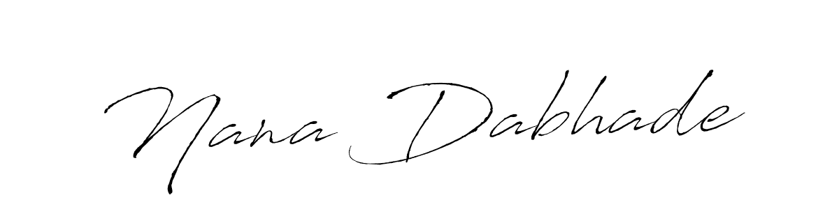 Similarly Antro_Vectra is the best handwritten signature design. Signature creator online .You can use it as an online autograph creator for name Nana Dabhade. Nana Dabhade signature style 6 images and pictures png