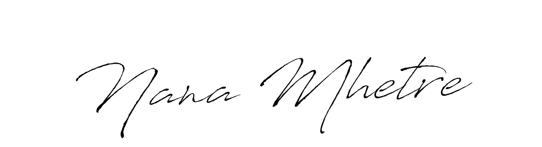 Also You can easily find your signature by using the search form. We will create Nana Mhetre name handwritten signature images for you free of cost using Antro_Vectra sign style. Nana Mhetre signature style 6 images and pictures png