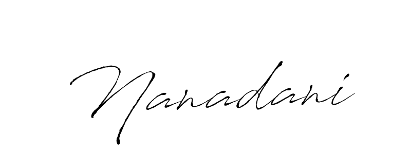 Similarly Antro_Vectra is the best handwritten signature design. Signature creator online .You can use it as an online autograph creator for name Nanadani. Nanadani signature style 6 images and pictures png