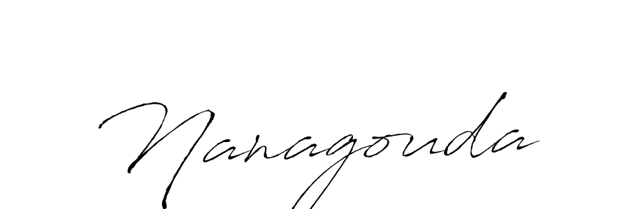 Use a signature maker to create a handwritten signature online. With this signature software, you can design (Antro_Vectra) your own signature for name Nanagouda. Nanagouda signature style 6 images and pictures png