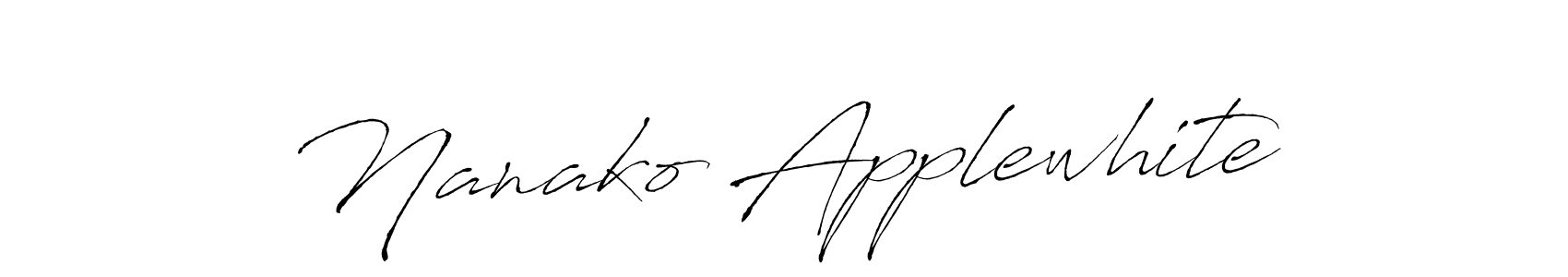 if you are searching for the best signature style for your name Nanako Applewhite. so please give up your signature search. here we have designed multiple signature styles  using Antro_Vectra. Nanako Applewhite signature style 6 images and pictures png