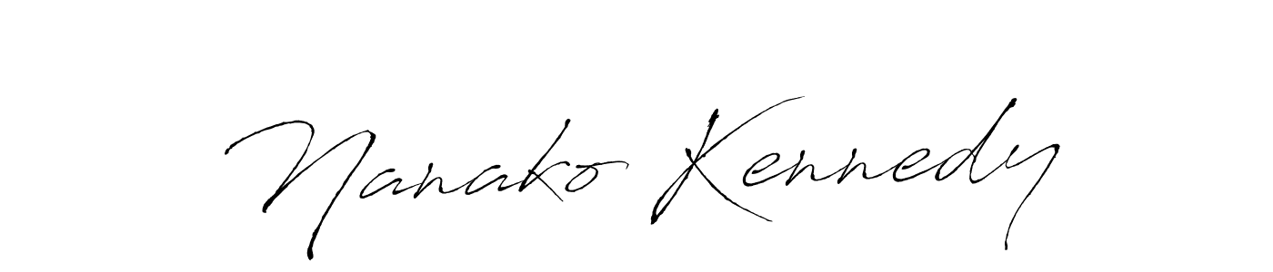 You should practise on your own different ways (Antro_Vectra) to write your name (Nanako Kennedy) in signature. don't let someone else do it for you. Nanako Kennedy signature style 6 images and pictures png