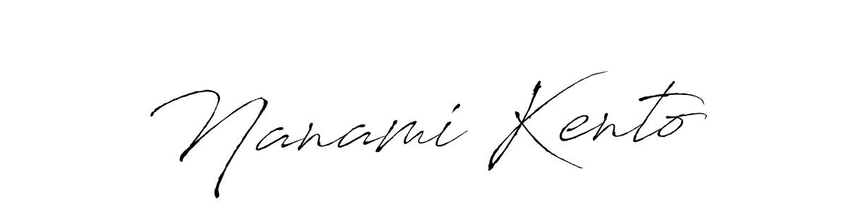 Nanami Kento stylish signature style. Best Handwritten Sign (Antro_Vectra) for my name. Handwritten Signature Collection Ideas for my name Nanami Kento. Nanami Kento signature style 6 images and pictures png