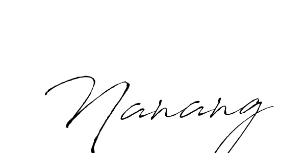 You should practise on your own different ways (Antro_Vectra) to write your name (Nanang) in signature. don't let someone else do it for you. Nanang signature style 6 images and pictures png