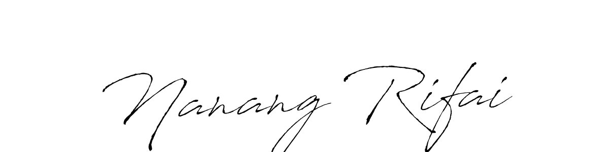 Similarly Antro_Vectra is the best handwritten signature design. Signature creator online .You can use it as an online autograph creator for name Nanang Rifai. Nanang Rifai signature style 6 images and pictures png