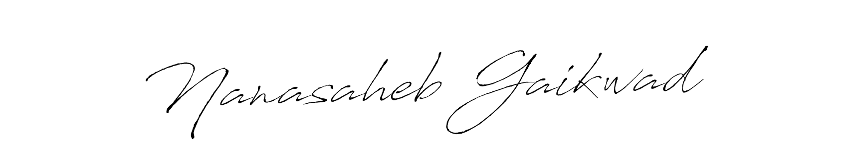 Create a beautiful signature design for name Nanasaheb Gaikwad. With this signature (Antro_Vectra) fonts, you can make a handwritten signature for free. Nanasaheb Gaikwad signature style 6 images and pictures png