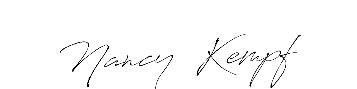 Make a beautiful signature design for name Nancy  Kempf. Use this online signature maker to create a handwritten signature for free. Nancy  Kempf signature style 6 images and pictures png