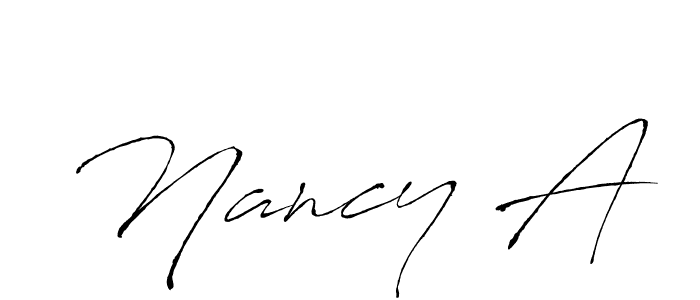 You should practise on your own different ways (Antro_Vectra) to write your name (Nancy A) in signature. don't let someone else do it for you. Nancy A signature style 6 images and pictures png