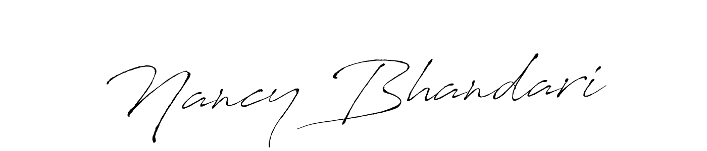 Nancy Bhandari stylish signature style. Best Handwritten Sign (Antro_Vectra) for my name. Handwritten Signature Collection Ideas for my name Nancy Bhandari. Nancy Bhandari signature style 6 images and pictures png