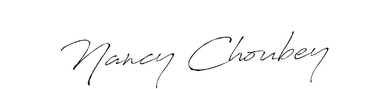 Similarly Antro_Vectra is the best handwritten signature design. Signature creator online .You can use it as an online autograph creator for name Nancy Choubey. Nancy Choubey signature style 6 images and pictures png