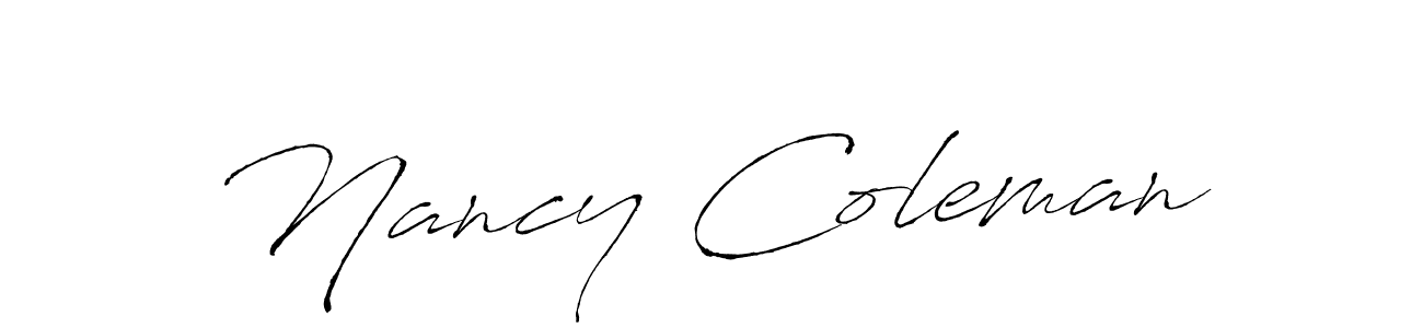 Use a signature maker to create a handwritten signature online. With this signature software, you can design (Antro_Vectra) your own signature for name Nancy Coleman. Nancy Coleman signature style 6 images and pictures png