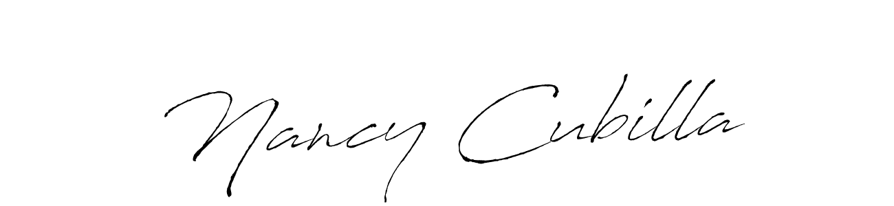 Make a beautiful signature design for name Nancy Cubilla. With this signature (Antro_Vectra) style, you can create a handwritten signature for free. Nancy Cubilla signature style 6 images and pictures png