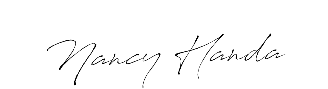 Design your own signature with our free online signature maker. With this signature software, you can create a handwritten (Antro_Vectra) signature for name Nancy Handa. Nancy Handa signature style 6 images and pictures png