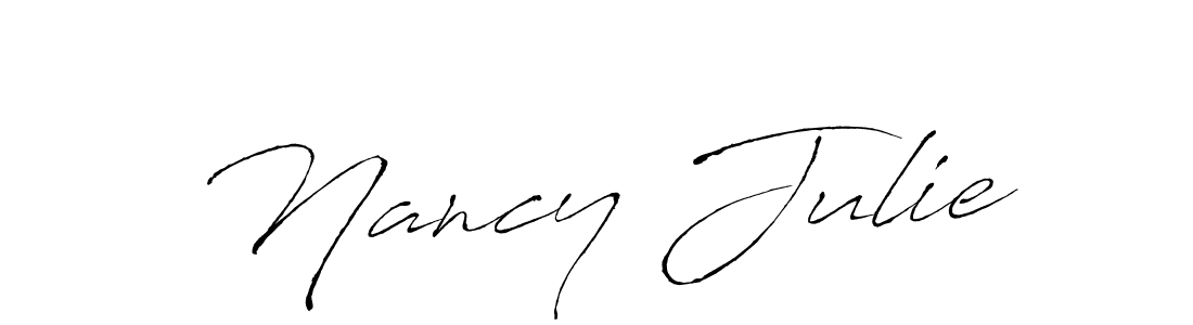 Antro_Vectra is a professional signature style that is perfect for those who want to add a touch of class to their signature. It is also a great choice for those who want to make their signature more unique. Get Nancy Julie name to fancy signature for free. Nancy Julie signature style 6 images and pictures png