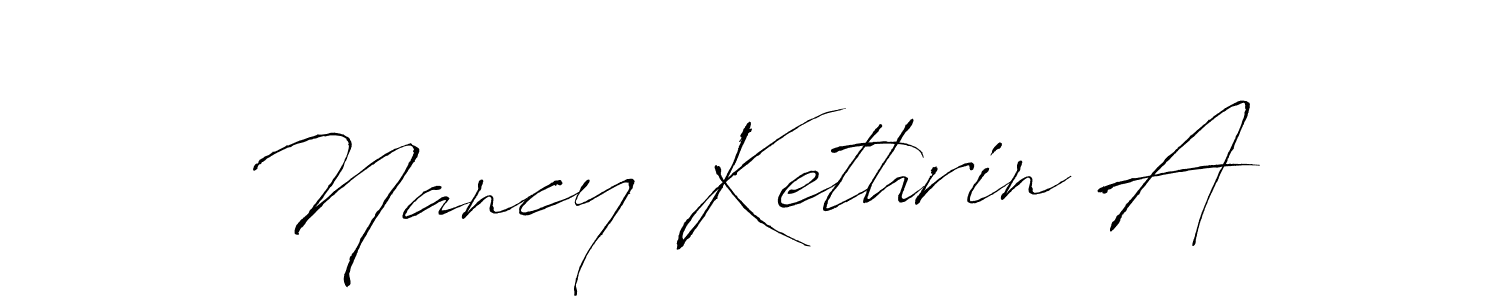 Antro_Vectra is a professional signature style that is perfect for those who want to add a touch of class to their signature. It is also a great choice for those who want to make their signature more unique. Get Nancy Kethrin A name to fancy signature for free. Nancy Kethrin A signature style 6 images and pictures png