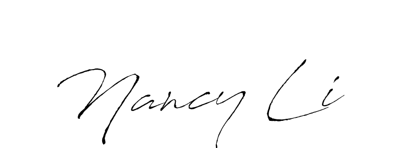 Antro_Vectra is a professional signature style that is perfect for those who want to add a touch of class to their signature. It is also a great choice for those who want to make their signature more unique. Get Nancy Li name to fancy signature for free. Nancy Li signature style 6 images and pictures png