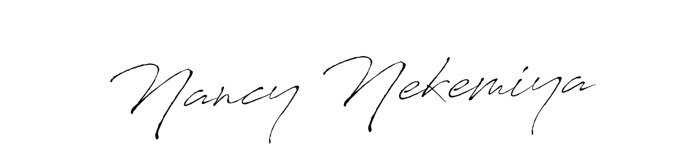 Also You can easily find your signature by using the search form. We will create Nancy Nekemiya name handwritten signature images for you free of cost using Antro_Vectra sign style. Nancy Nekemiya signature style 6 images and pictures png
