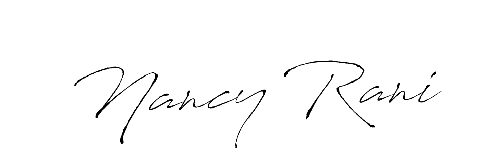 Design your own signature with our free online signature maker. With this signature software, you can create a handwritten (Antro_Vectra) signature for name Nancy Rani. Nancy Rani signature style 6 images and pictures png