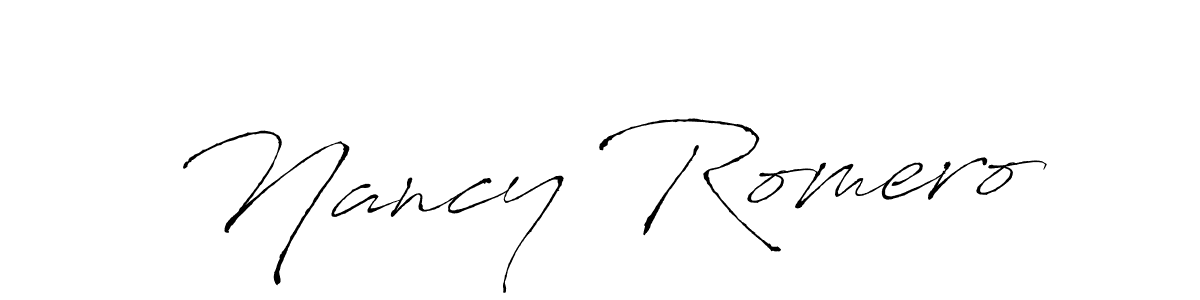 Create a beautiful signature design for name Nancy Romero. With this signature (Antro_Vectra) fonts, you can make a handwritten signature for free. Nancy Romero signature style 6 images and pictures png
