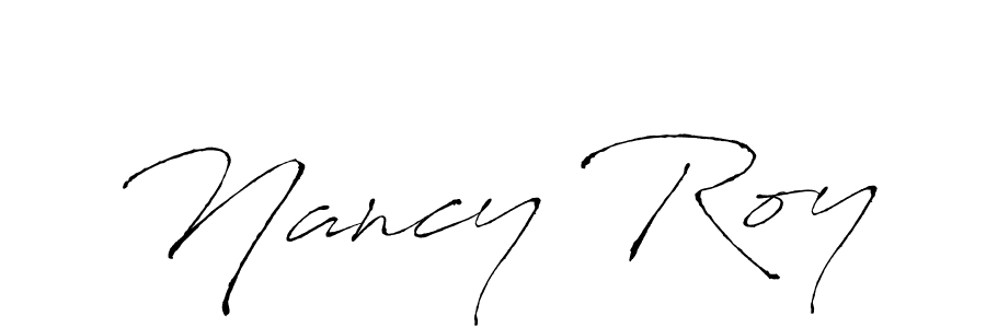 Use a signature maker to create a handwritten signature online. With this signature software, you can design (Antro_Vectra) your own signature for name Nancy Roy. Nancy Roy signature style 6 images and pictures png