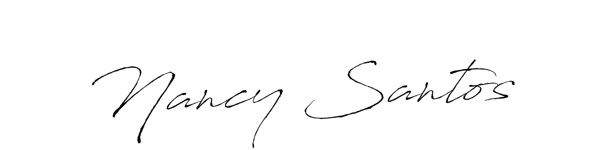 It looks lik you need a new signature style for name Nancy Santos. Design unique handwritten (Antro_Vectra) signature with our free signature maker in just a few clicks. Nancy Santos signature style 6 images and pictures png